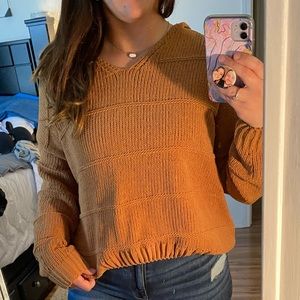 s/m woven sweater